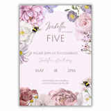 Floral Birthday Invitation